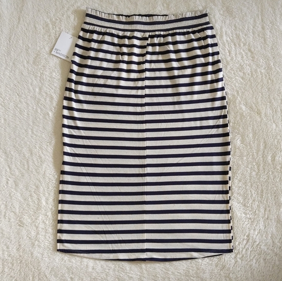89th + Madison Striped Midi Skirt -NWT - Picture 2 of 11